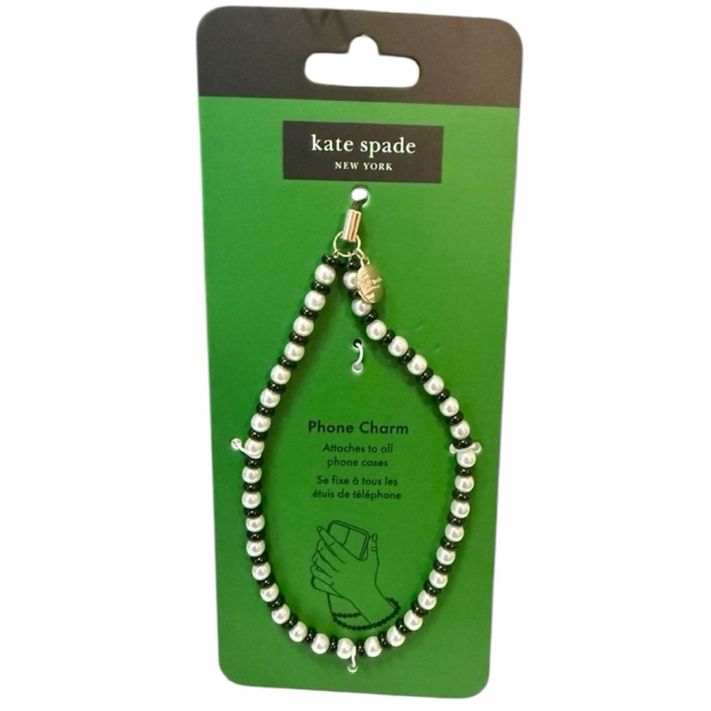 🆕 Kate Spade Beaded Pearl Phone Charm Wristlet